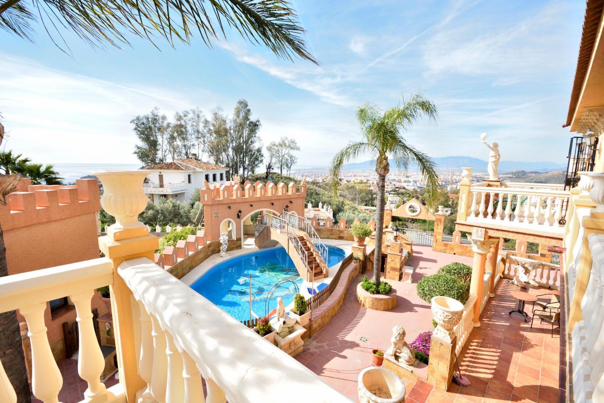 Villa Rural En Malaga Con Piscina Y Vistas Al Mar Dış mekan fotoğraf
